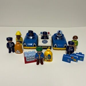 Playmobil 123 Community Helpers Lot - Figures, Vehicles & Accessories